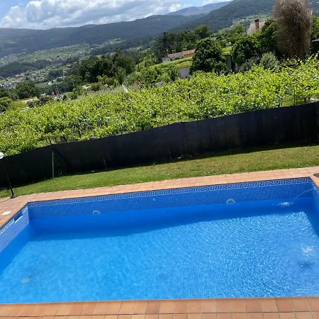 Chalet Casa Con Piscina En Arbo Vigo Exterior foto